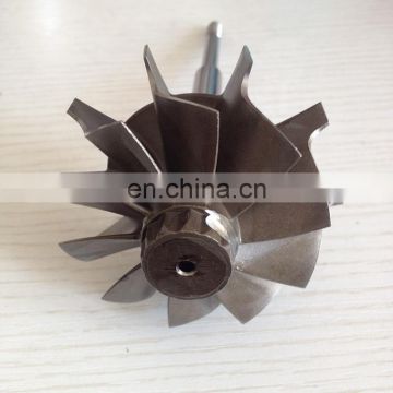 HX40 journal bearing turbine shaft 64X76mm 10 blades for turbocharger