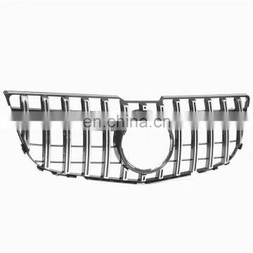 Fit 2012-2015 Front Silver Mesh Grille Grill For Mercedes Benz X204 GLK300 350