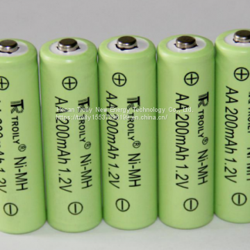 Ni-MH AA200mAh battery for solar lawn light，electric appliance