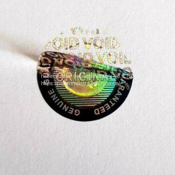 printing custom hologram sticker holographic security label
