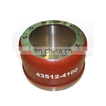 High Quality Semi Truck Brake Drums 43512-4100 for Hino Truck