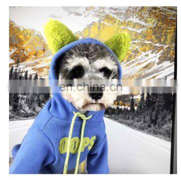 Dog Spring Hoodie Lovely Dog Clothes Cotton Ear Decorated Hoodie Cat Pet Clothing Teddy Corgi Schnauzer Pomeranian photo-4
