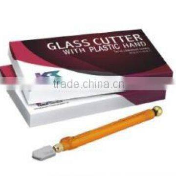 Glass cutter with plastic hand