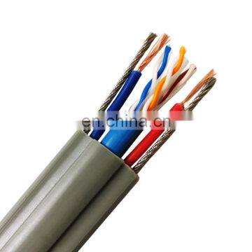 High Quality Multiply Bare Copper Wire Stranding UTP Cat5 Cat6 Lift Travelling Cable for Elevator System photo-2