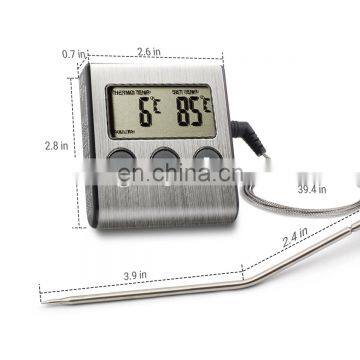 Wireless Smart Remote Digital Cooking Food Meat Thermometer for Grilling Oven Kitchen Smoker BBQ Grill Thermometer With Probe