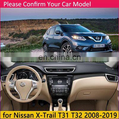 for Nissan X-Trail T31 T32 2008~2019 Anti-Slip Mat Dashboard Cover Pad Sunshade Dashmat Car Protect Dash Carpet Accessories Rug