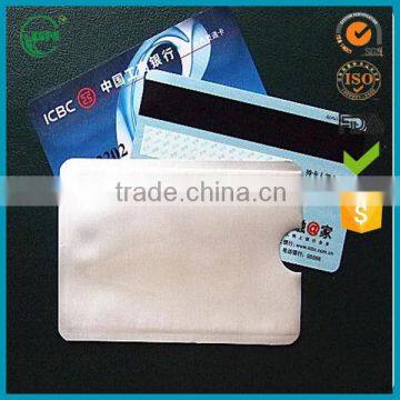 Credit Card protector by rfid blocking aluminum foil card sleeve