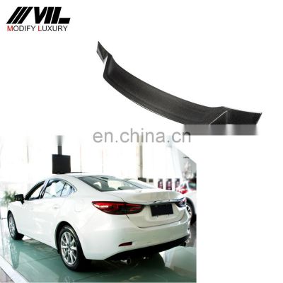 Modify Luxury Carbon Fiber Auto Trunk Spoiler for Mazda 6 Atenza Sedan 4-Door 2014-2019