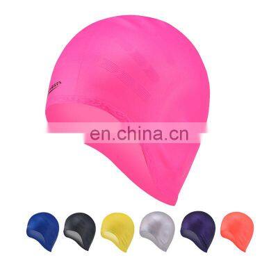 Wholesale Customized High-quality Hot Selling New Waterproof Silicone Swimming Cap Earplug Protection Swimming Cap