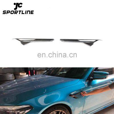 Carbon Fiber M5 Front Fender Vents Trim for BMW F90 M5 2018 2019