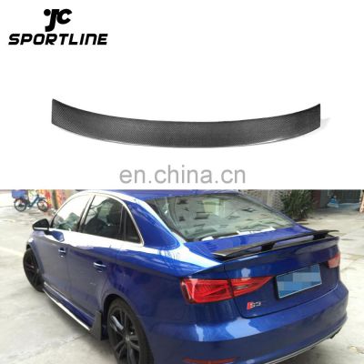 A Style Carbon Fiber Rear Boot Spoiler For Audi A3 S3 Sedan 2014