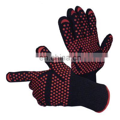 Extreme High Temperature Protceted Safety Kitchen Outdoor Silicone Grill Barbecue Gloves