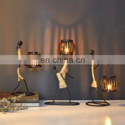 European Restaurant Dining Table Candle Holder Music Bar Decoration Small Ornaments
