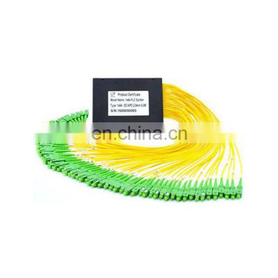 fiber optic equipment ftth splitter sc apc 1x16 1m 1.5m 0.9mm g657a1 steel tube optic fiber plc splitter 1x8 upc