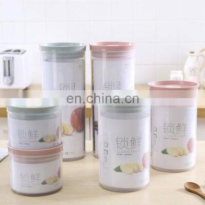 2021 Hot Amazon Eco-friendly Food  BPA Box Free Kitchen Home Fridge Organizer Cereal Plastic Food Storage Containers