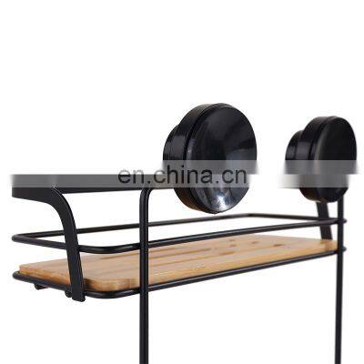 New Design Bathroom Black Soap Dish Black Shampoo Storage Rack photo-4