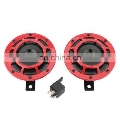 Universal 12V Super Loud Grille Mount Compact Electric Blast Tone Horn Kit For Car and Moto