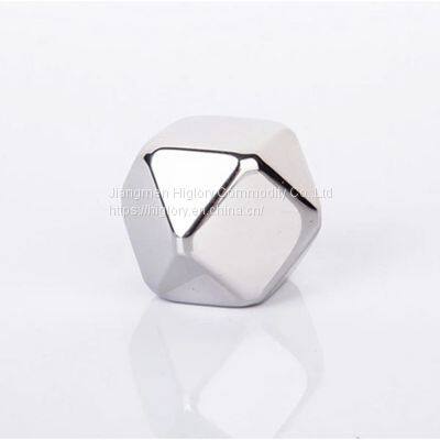 Amazon Hot Selling 304 Stainless Steel Ice Cubes Customized Whiskey Chilling Stones With Tongs Chill photo-3