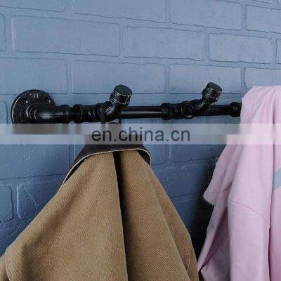 Heavy Duty Wall Mounted Metal Industrial Pipe Coat Rack photo-5
