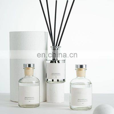 Customized with gold foil box flower rattan sticks 150ml oil refills private label reed diffuser