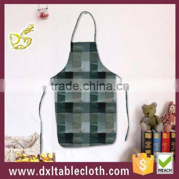 Household disposable plastic bib style kitchen apron