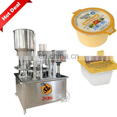 Factory Price Automatic Honey Mustard Dressing Cup Filling and Sealing Machine