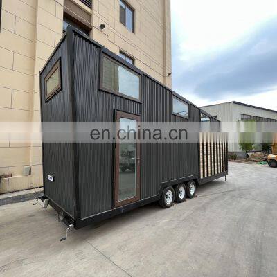 Mini Size Prefab Tiny Houses on Wheels With off Road Caravan Small Sizes photo-4