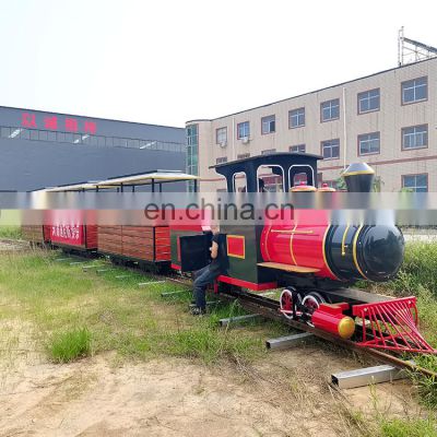 Tourist attraction amusement park outdoor battery tourism tourist train for sale