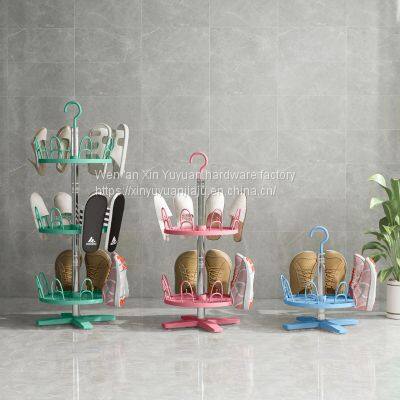 Rotary Floor Type Multi - Purpose Shoe Rack Outdoor Balcony Household Hanging Air - Drying Shoe Rack