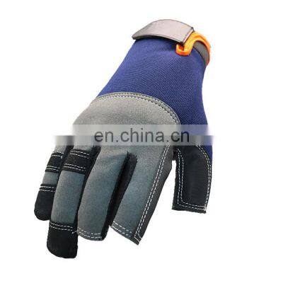 Synthetic anti vibration safety hand work gloves