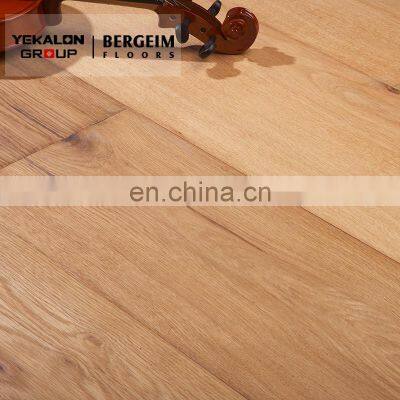 Oak White Oiled Brushed Solid Wood Flooring photo-4