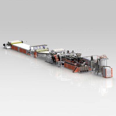 PC, PMMA optical sheet extrusion line