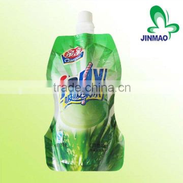 Spout food bags for liquid beverage pouch