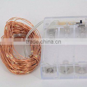 4.5V 3*A Battery Powered Micro Led Copper Wire Led String Lights photo-5