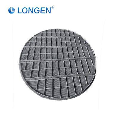 High-Efficiency Wire Mesh Demister for Petroleum Distillation Columns 2-5μm Particle Capture Factory Price Woven Cutting Welding