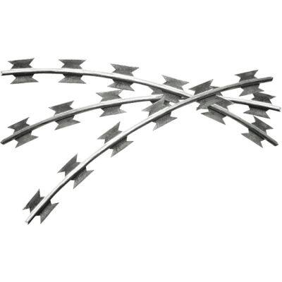 Expanded Razor Barbed Wire Fence Flat Wrap Razor Barbed Wire Diamond Weld Razor Wire Fence Sustainable Waterproof photo-4