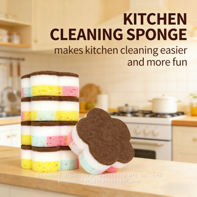 Supermarket Supply Flower Cleaning Scouring Pad Cleaning Products Magic Sponge