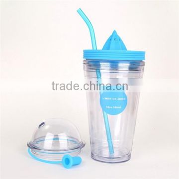 2015 hottest sale plastic tumbler, toxin free plastic tumbler with straw