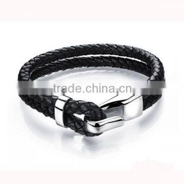 Custom Design Leather Bracelet Jewellery Magnetic Mens Bracelet Jewelry