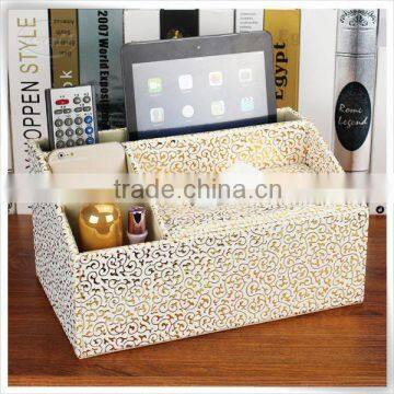 Christmas season hot promotion leather toilet paper tissue holder box storage box for home furniture