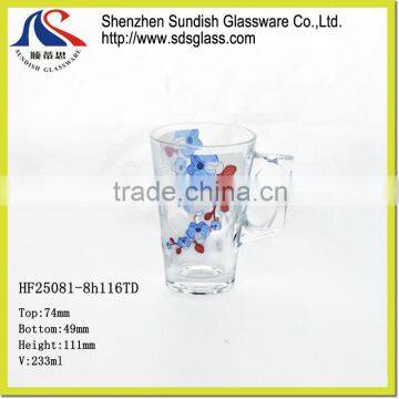 Glass Cup With Handle HF25081-8h116TD