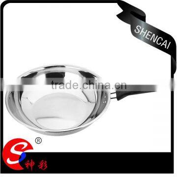 Durable Stainless Steel Pan Frying Pan with Bakelite Handle