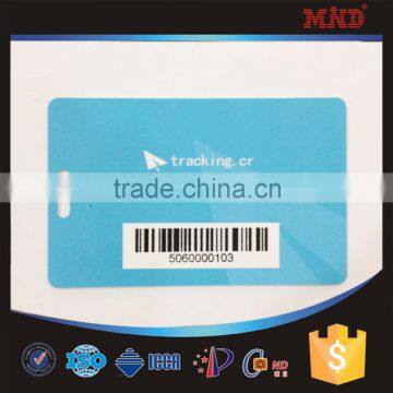 pvc atmel T5577 smart card with barcode