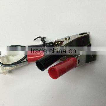 2 Pin Male White Connector 15A Nickel Plate Battery Clip Motorcycle Electronic Wire Harness photo-5