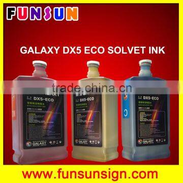 High quality eco solvent ink for DX5 DX7 head eco solvent ink to Galaxy printer,Witcolor printer