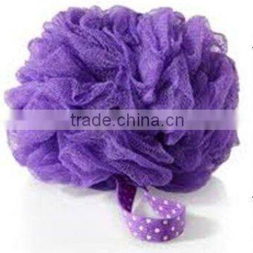 Purple mesh sponge bath sponge cleaning sponge shower puff