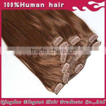 most beutiful brown color Remy Clip In Hair Extension