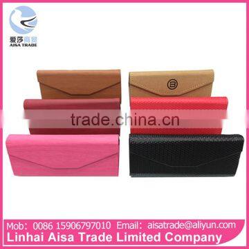 Wholesale China Factory PU Display Eyeglasses Box Folding Glasses Case