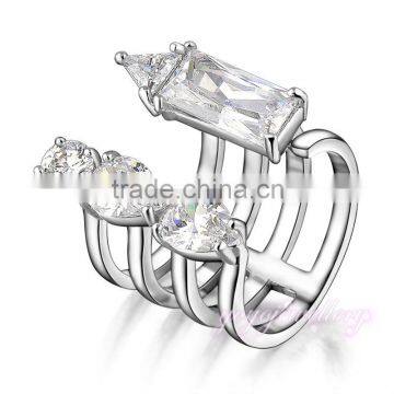 Wholesale cheap wedding zircon latest ring designs for girls