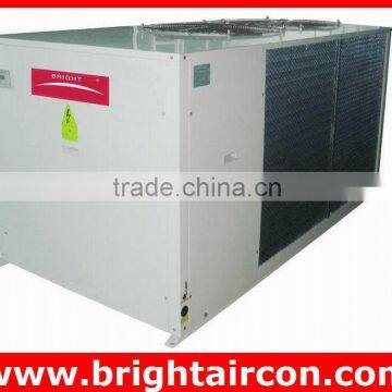 Air Cooled Water Chiller and Heat Pump with Axial Fans, Scroll Compressors and Storage Tank